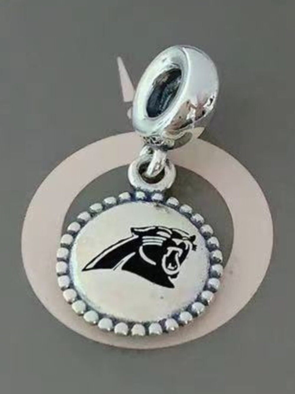 Pandora Carolina Panthers Charm Pendant|S925 Sterling Silver Jewelry